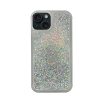 Vivid Liquid Glitter Case Apple iPhone 15 Silver