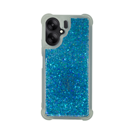 Vivid Liquid Glitter Case Redmi 13C Blue