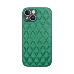 Vivid Diamond Shape PU Leather Case Apple iPhone 14 Green