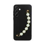 Vivid Silicone Case Pearl Chain Samsung Galaxy A55 5G Black