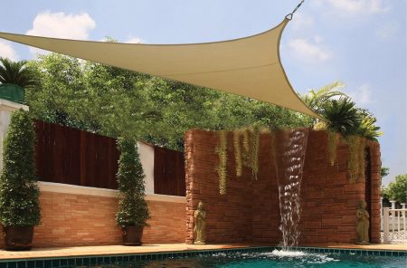 Τριγωνικό Διάτρητο Πανί Σκίασης 350 x 350 x 350cm