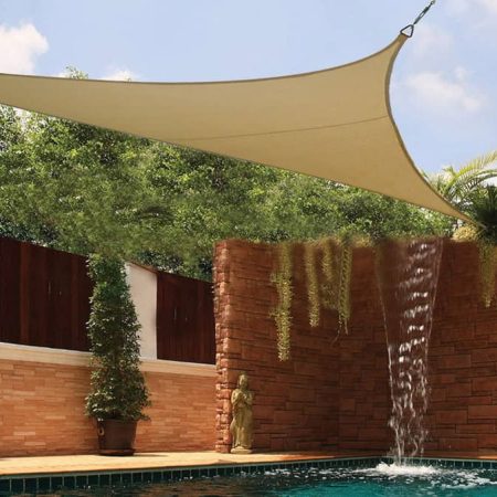 Τριγωνικό Διάτρητο Πανί Σκίασης 350 x 350 x 350cm