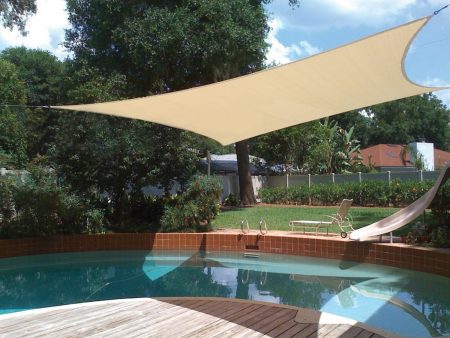 Εκρού Παραλ/μο Αδιάβροχο Πανί Σκίασης 400 x 300cm