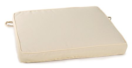 Εκρού Αδιαβροχοποιημένο Μαξιλάρι Καθίσματος Για Μασίφ Πολυθρόνες 14 x 14 ,Καρέ ,Χιαστί Και Κύκλος 47 x 47 x 6cm