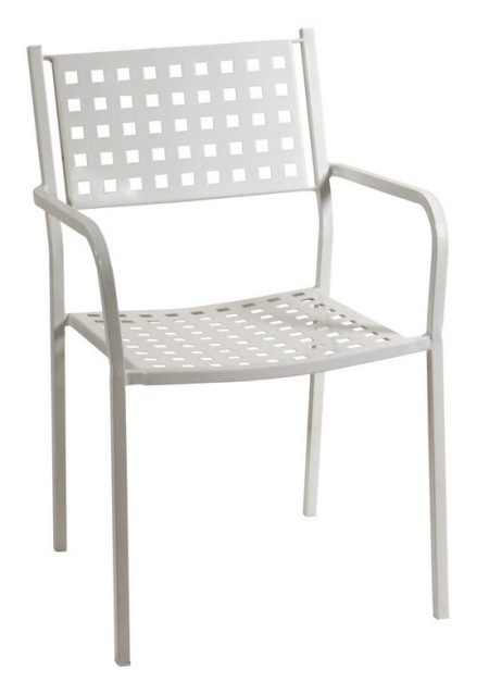 Μεταλλική Στοιβαζόμενη Πολυθρόνα 54 x 51 x 84(h)cm