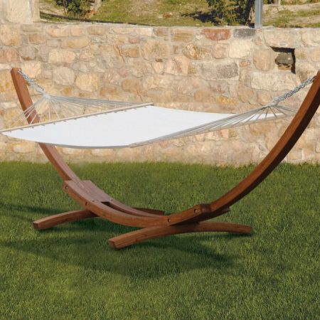 Ξύλινη Αιώρα Με Πανί 310 x 118 x 120(h)cm