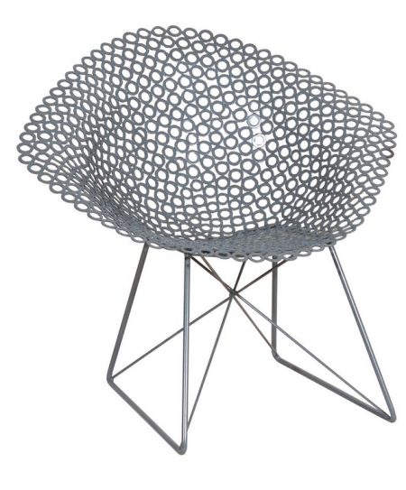 Γαλβανισμένη Μεταλλική Πολυθρόνα Κήπου 82 x 73 x 75(h)cm