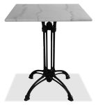 Μεταλλικό Τετράγωνο Τραπέζι Με Μάρμαρο 70 x 70 x 72(h)cm