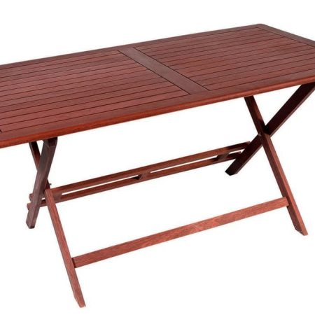 Ξύλινο ,Παραλ/μο Πτυσσόμενο Τραπέζι Red Shorea 150 x 80 x 75(h)cm