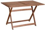 Ξύλινο Παραλ/μο Πτυσσόμενο Τραπέζι Οξυά 75(W) x 120(L) x 75(H)cm