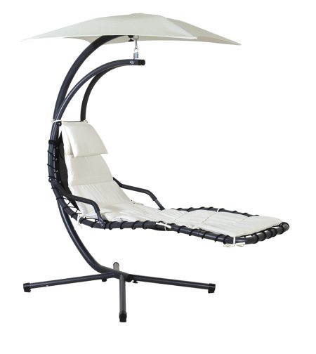 Κουνιστή Μεταλλική Καρέκλα Με Ομπρέλα 190 x 127 x 160(h)cm