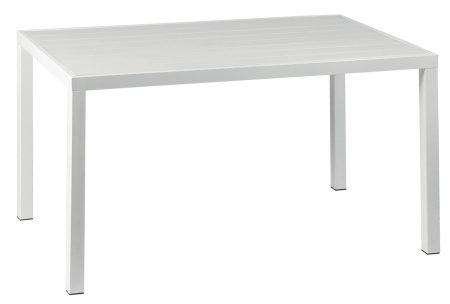 Παραλ/μο Τραπέζι Αλουμινίου Με Λευκό Pollywood 154 x 84 x 72(H)cm
