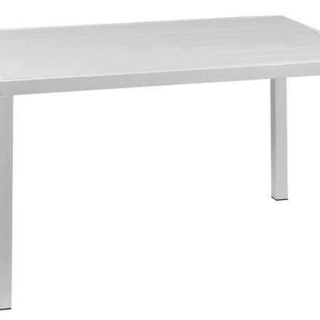 Παραλ/μο Τραπέζι Αλουμινίου Με Λευκό Pollywood 154 x 84 x 72(H)cm