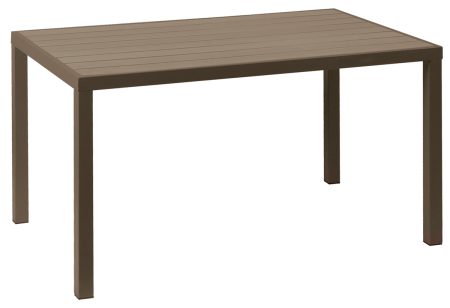 Παραλ/μο Τραπέζι Αλουμινίου Με Καφέ Pollywood 134 x 74 x 72(H)cm