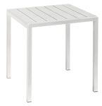 Τετράγωνο Τραπέζι Αλουμινίου Με Λευκό Pollywood 68 x 68 x 72(H)cm