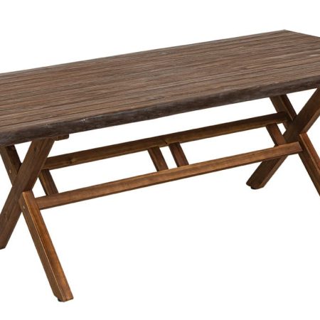 Σταθερό Παραλληλόγραμμο Τραπέζι Acacia Wood 200 x 100 x 76(h)cm