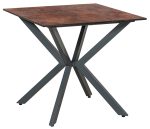 Τετράγωνο Τραπέζι Αλουμινίου Με Επιφάνεια Compact Hpl Γκρί 80 x 80 x 75(h)cm