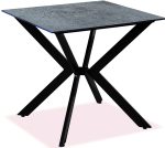 Τετράγωνο Τραπέζι Αλουμινίου Με Επιφάνεια Compact Hpl Γκρί 70 x 70 x 75(h)cm