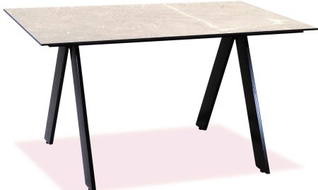 Παραλληλόγραμμο Τραπέζι Αλουμινίου Με Μπέζ Επιφάνεια Compact Hpl 120 x 80 x 75(h)cm