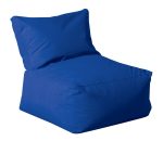 Πολυθρόνα Πούφ Με Μπλέ Αδιάβροχο Ύφασμα 75 x 75 x 35/70(H)cm