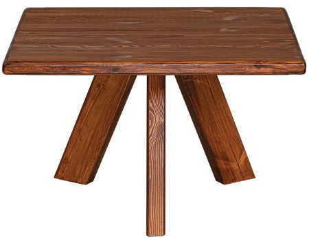 Ξύλινο Τετράγωνο Τραπέζι Απο Ξύλο Πέυκου 60 x 60 x 40(h)cm