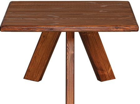 Ξύλινο Τετράγωνο Τραπέζι Απο Ξύλο Πέυκου 80 x 80 x 40(h)cm