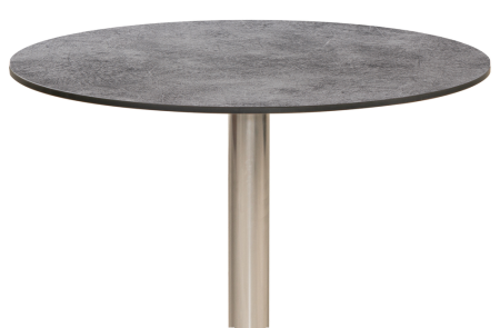 Γκρί Στρογγυλή Επιφάνεια Hpl Τραπεζιού 70cm , Πάχος 12mm