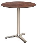 Στρογγυλό Τραπέζι Με Επιφάνεια Hpl Σκουριά Και Ανοξείδωτο Σκελετό 60 x 75(h)cm