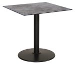 Τετράγωνο Μεταλλικό Τραπέζι Με Γκρί Επιφάνεια Compact Hpl 80 x 80 x 75(h)cm