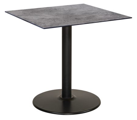 Τετράγωνο Μεταλλικό Τραπέζι Με Γκρί Επιφάνεια Compact Hpl 80 x 80 x 75(h)cm