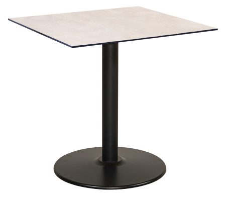 Τετράγωνο Μεταλλικό Τραπέζι Με Μπέζ Επιφάνεια Compact Hpl 80 x 80 x 75(h)cm