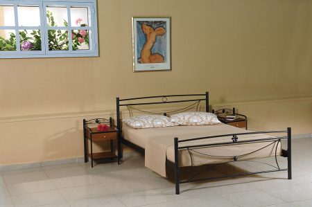 King Size Μεταλλικό Κρεβάτι Μαργαρίτα 168 x 208cm