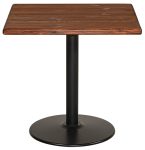 Τετράγωνο Μεταλλικό Τραπέζι Με Επιφάνεια Ξύλο Πεύκου 80 x 80 x 73(h)cm