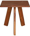 Ξύλινο Τετράγωνο Τραπέζι Με Ξύλο Πέυκου 80 x 80 x 73(h)cm
