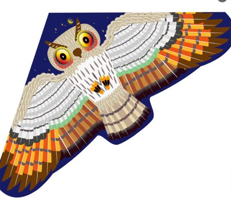 Πολυεστερικός Χαρταετός Κουκουβάγια Συναργολογούμενος Με Ζύγια 140 x 72cm