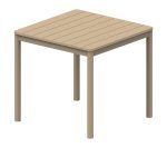 Taupe Τραπέζι Πολυπροπυλένιου Με UV Προστασία 80 x 80cm