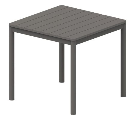 Dark Grey Τραπέζι Πολυπροπυλένιου Με UV Προστασία 80 x 80cm