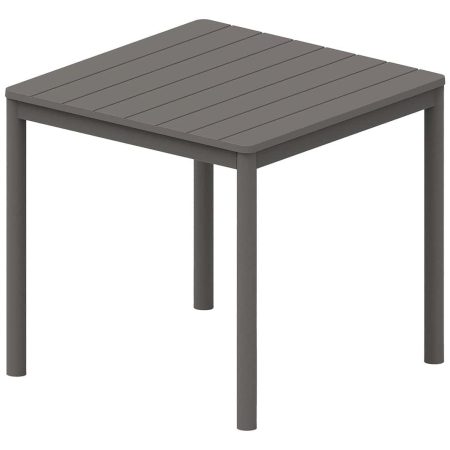 Dark Grey Τραπέζι Πολυπροπυλένιου Με UV Προστασία 80 x 80cm