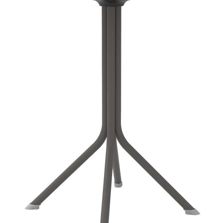 Dark Grey Τραπέζι Πολυπροπυλένιου Με UV Προστασία Φ60cm
