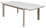 Κρέμ Παρ/μο Επεκτεινόμενο Τραπέζι Αλουμινίου Με Αυτόματο Μηχανισμό 160/220 x 100 x 75(h)cm