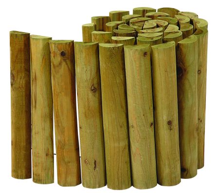 Ξύλινος Φράκτης Roll Bar Απο Ξύλο Οξυάς 180 x 20(h)cm