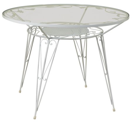 Γαλβανισμένο Στρογγυλό Τραπέζι Μασίφ 80 x 75(h)cm