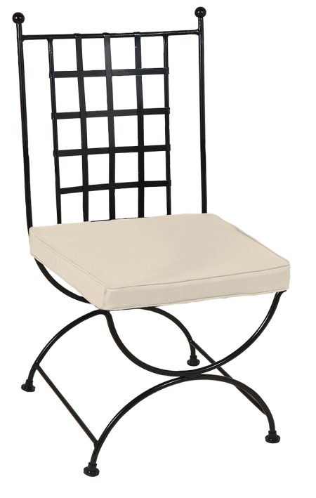 Γαλβανισμένη Μεταλλική Καρέκλα Μασίφ Καρέ 50 x 62 x 98(h)cm