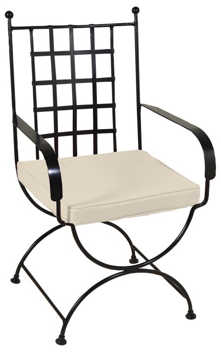 Γαλβανισμένη Μεταλλική Πολυθρόνα Μασίφ Καρέ 58 x 62 x 98(h)cm