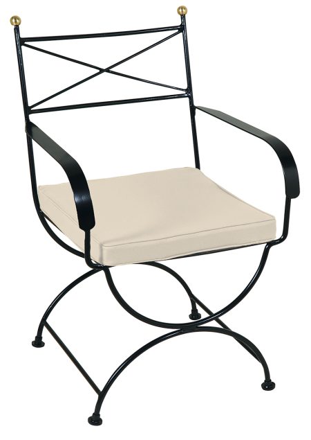 Γαλβανισμένη Μεταλλική Πολυθρόνα Μασίφ Χιαστή 58 x 58 x 89(h)cm