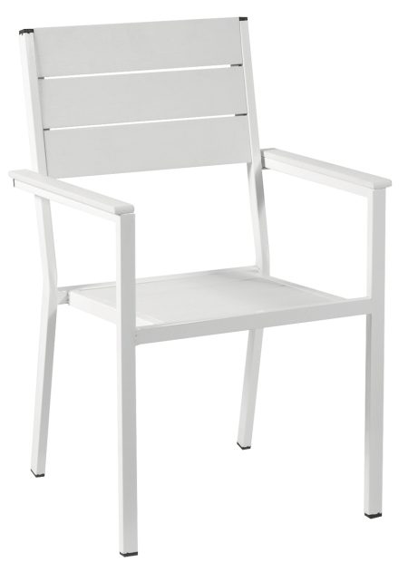 Αγαλβάνιστη Στοιβαζόμενη Μεταλλική Πολυθρόνα Pollywood 54 x 56 x 90(h)cm