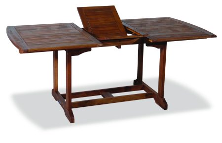 Ξύλινο Επεκτεινόμενο Τραπέζι Acacia Wood 140 + 40 = 180 x 90 x 72(h)cm