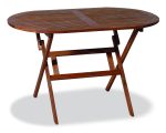 Ξύλινο ,Οβάλ Πτυσσόμενο Τραπέζι Acacia 120 x 70 x 72(h)cm