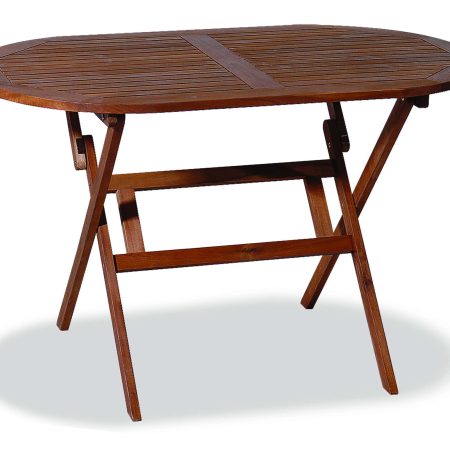 Ξύλινο ,Οβάλ Πτυσσόμενο Τραπέζι Acacia 120 x 70 x 72(h)cm