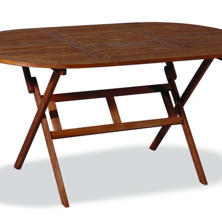 Ξύλινο ,Οβάλ Πτυσσόμενο Τραπέζι Acacia 150 x 85 x 72(h)cm